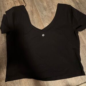 Brand new Lululemon crop black top